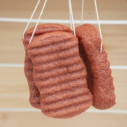 Konjac Body Sponge French Red Clay