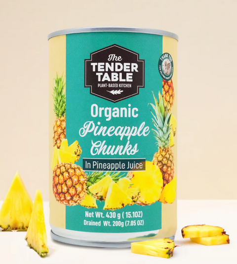 Organic Pineapple Chunks In Pineapple Juice 430g