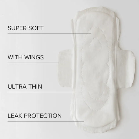 Adaye Organic Cotton Pads - Regular (Day Use, Box of 12)