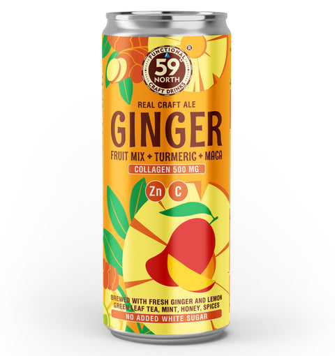 Ginger Ale Fruit Mix, Turmeric & Maca 330ml