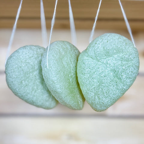 Konjac Facial Sponge Green Aloe