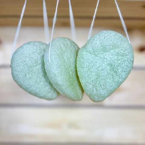 Konjac Facial Sponge Green Aloe