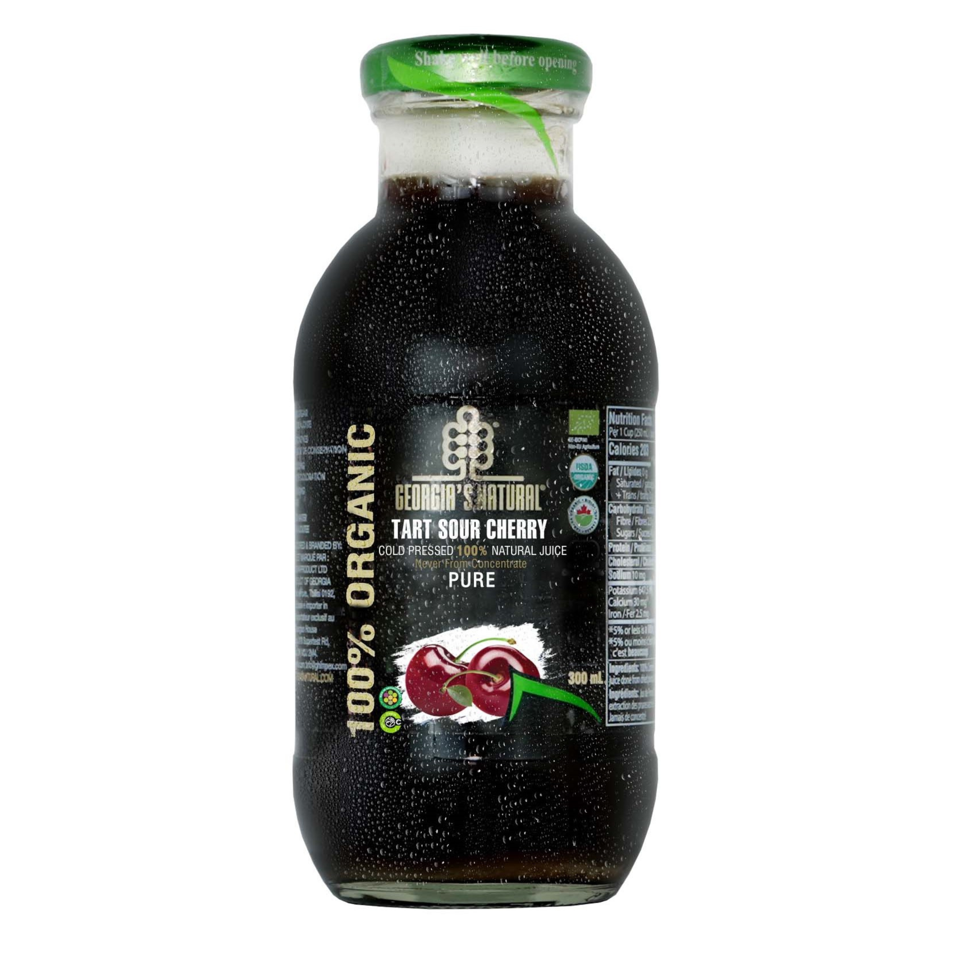 GN Organic Cold Pressed Pure Tart Sour Cherry Juice (300ml