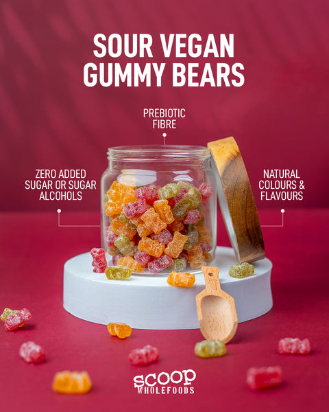 Sour Vegan Gummy Bears (No Added Sugar) - 100g