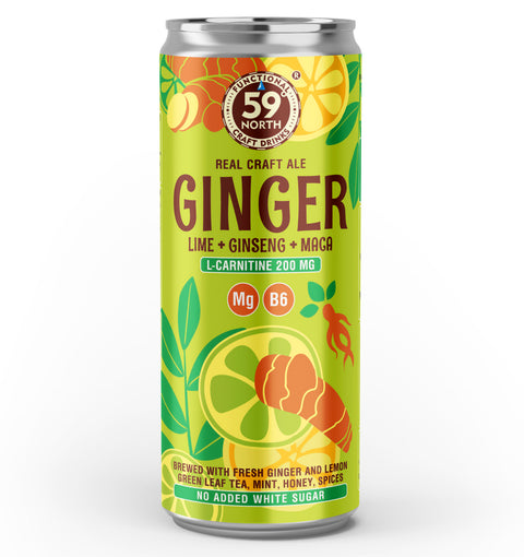 Ginger Ale Lime, Ginseng & Maca 330ml