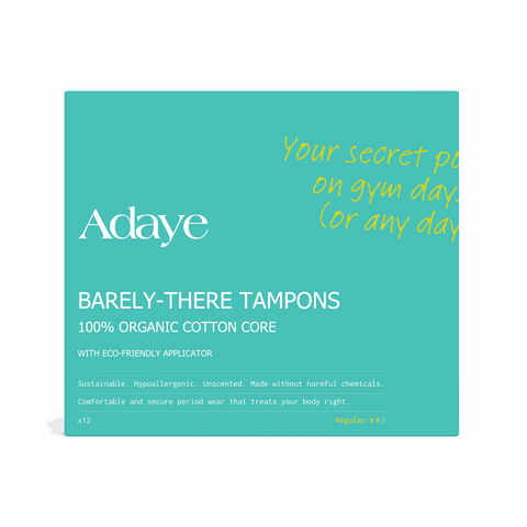 Adaye Organic Cotton Tampons - Light (Box of 12)
