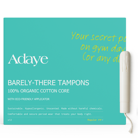 Adaye Organic Cotton Tampons - Regular (Box of 12)