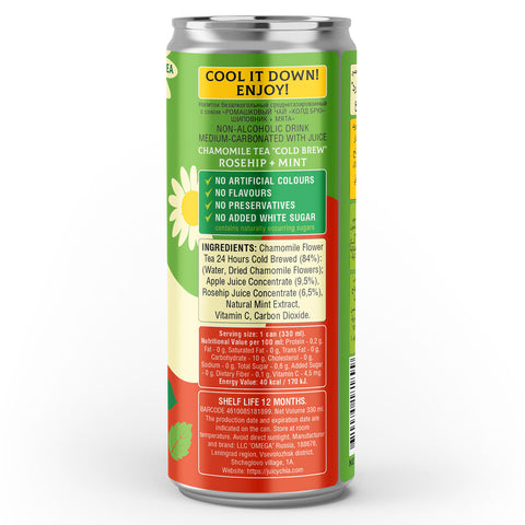Cold Brew Chamomile Tea Rosehip & Mint 330ml