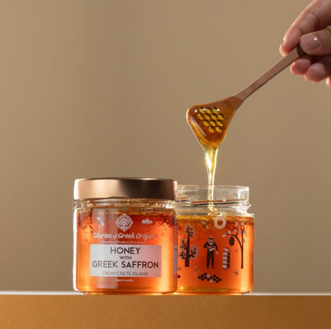 Greek Honey with Saffron 250g