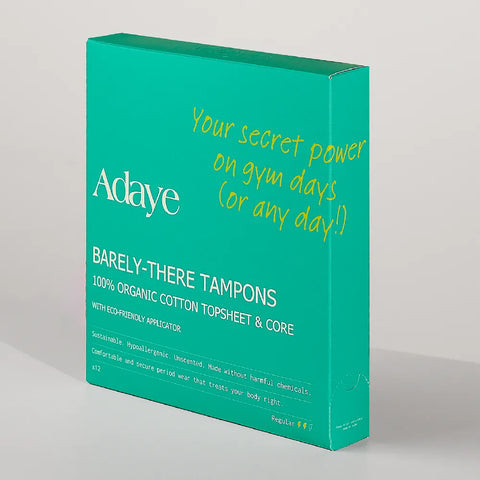 Adaye Organic Cotton Tampons - Regular (Box of 12)