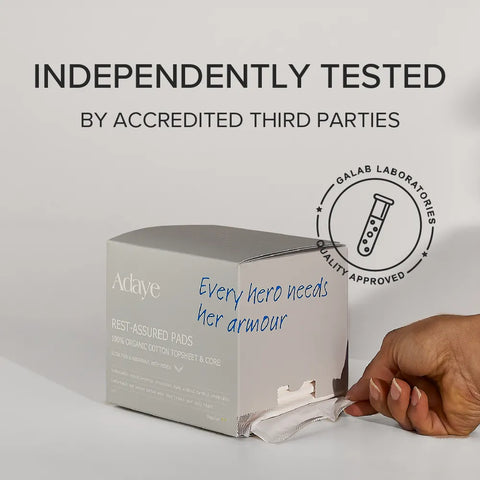 Adaye Organic Cotton Pads - Super (Night Use, Box of 12)