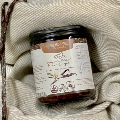 Madagascar Vanilla Infused Brown Sugar, 200g