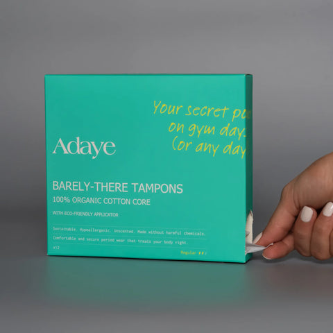 Adaye Organic Cotton Tampons - Regular (Box of 12)