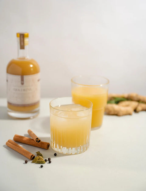 Kick Drink Organic Ginger Concentrate — Cold-Pressed Ginger Shot with Lemon, Honey & Spices | 500ml, 16 Servings