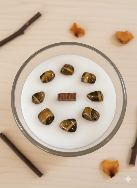 Stella Luna Crystal Candle (Tiger Eye)