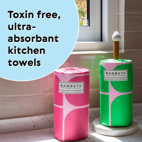 Bambuyu Kitchen Roll, 120 Sheets