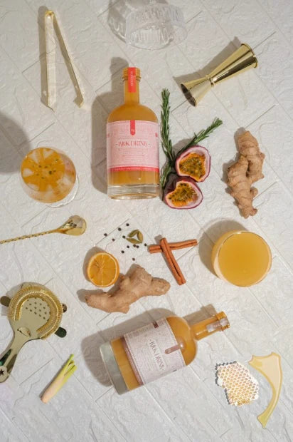 Kick Drink Tropical Ginger Shot | Exotic Passion Fruit & Lemon Blend | 500ml, 16 Servings