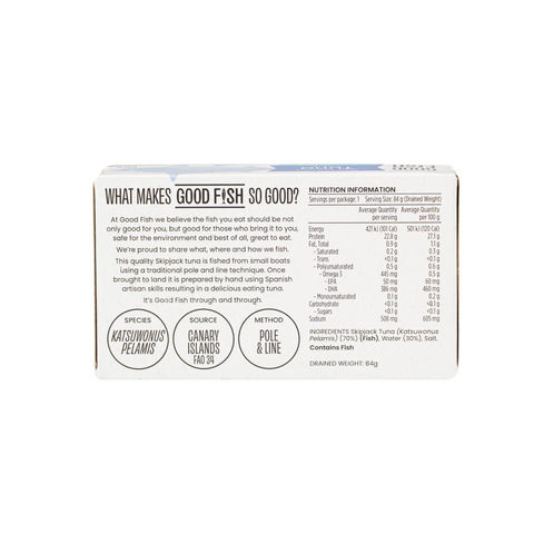 Wild Skipjack Tuna in Brine 120g
