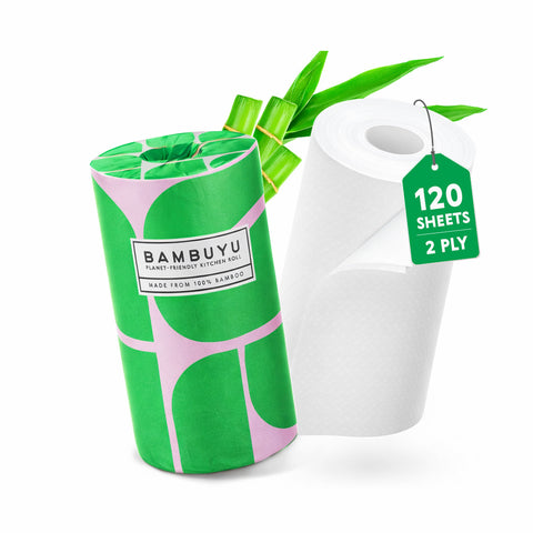 Bambuyu Kitchen Roll, 120 Sheets