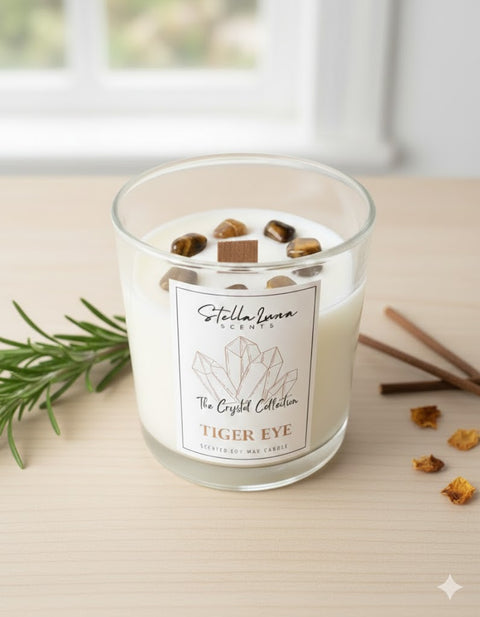 Stella Luna Crystal Candle (Tiger Eye)