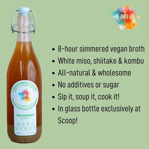 The Broth Lab Fresh Vegan Umami Broth 1L