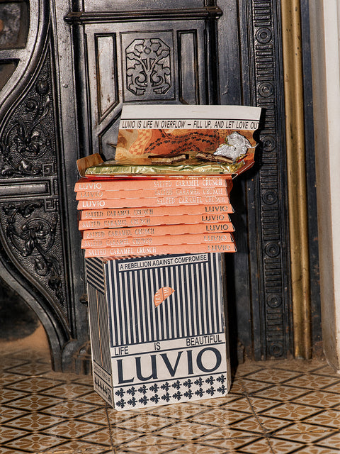 Luvio Salted Caramel & Caramel Pieces Truffle Chocolate 90g