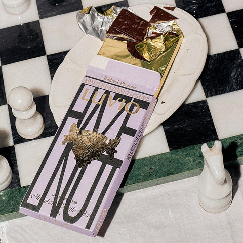Luvio Roasted Hazelnut & Fleur de Sel Truffle Chocolate 90g
