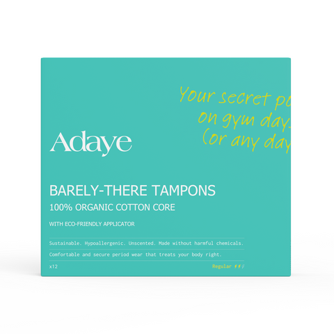 Adaye Organic Cotton Tampons - Super (Box of 12)