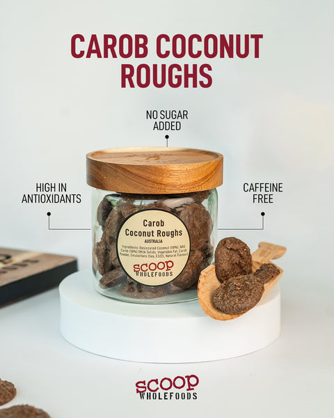 Carob Coconut Roughs (No Added Sugar) - 100g
