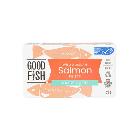 Wild Alaskan Salmon in Brine 120g