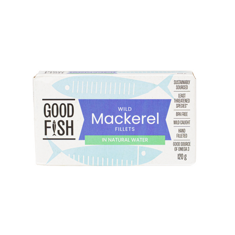 Wild Mackerel in Brine 120g