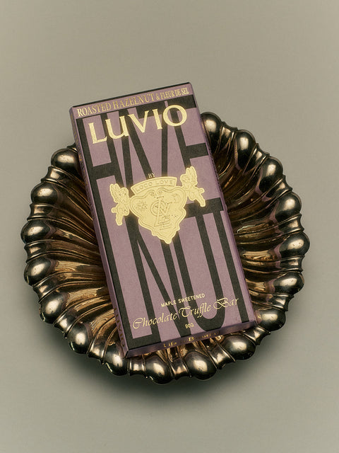 Luvio Roasted Hazelnut & Fleur de Sel Truffle Chocolate 90g