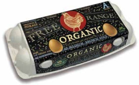 Free-Range Organic Eggs - Pack of 10