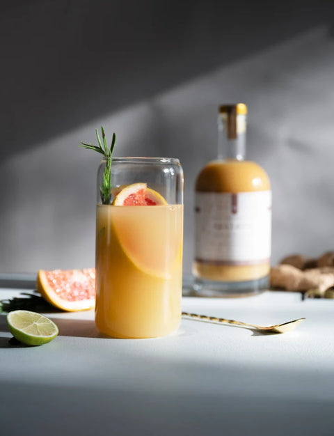 Kick Drink Organic Ginger Concentrate — Cold-Pressed Ginger Shot with Lemon, Honey & Spices | 500ml, 16 Servings