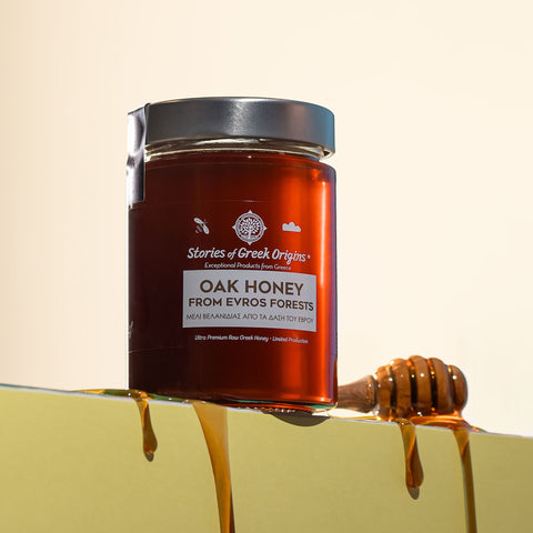 Premium Wild Oak Honey from Evros Forests 420g