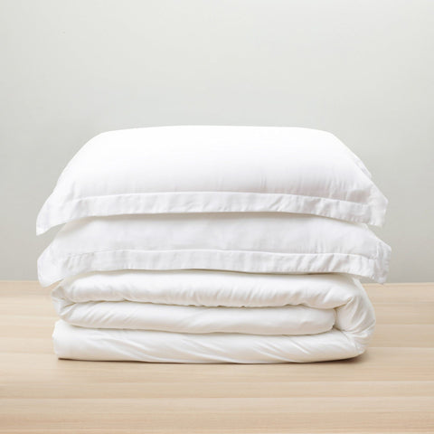 Heveya Bamboo Duvet Sheet Set - Super King White