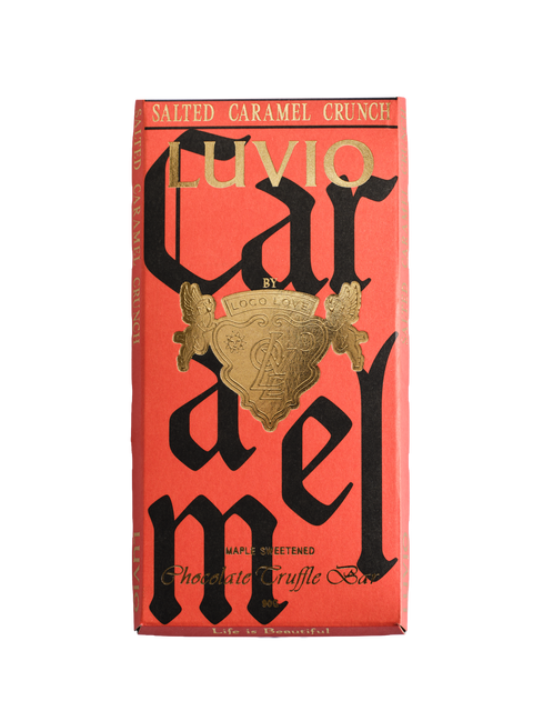 Luvio Salted Caramel & Caramel Pieces Truffle Chocolate 90g
