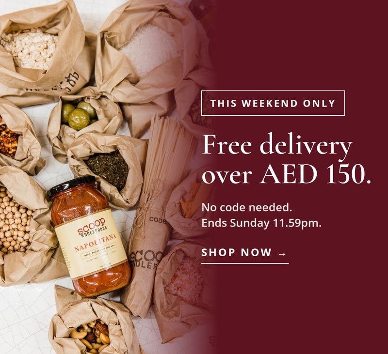 Free delivery this weekend on orders over AED 150